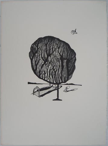 Salvador Dali (1904-1989) - Le Lit dAlice au Pays des, Antiek en Kunst