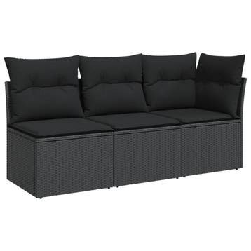 Poly Rattan Tuinbank | Tweedekansje | OP=OP, Tuin en Terras, Ophalen of Verzenden, Zo goed als nieuw, Wicker
