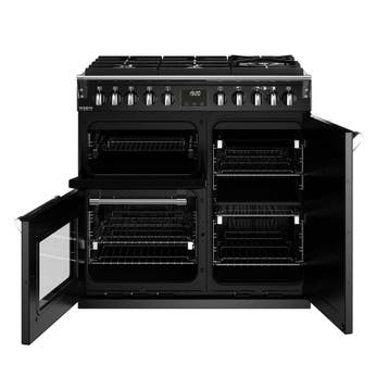 Stoves Richmond D900 DF GTG Deluxe 90 cm gasfornuis Zwart, Witgoed en Apparatuur, Fornuizen, Ophalen of Verzenden, Nieuw