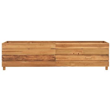 vidaXL Plantenbak verhoogd 150x40x38 cm gerecycled teakhout, Tuin en Terras, Verzenden, Nieuw, Minder dan 60 cm, 30 tot 60 cm