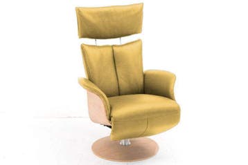 Relaxfauteuil Heesch - relaxfauteuils - Goud, Nieuw, Stof