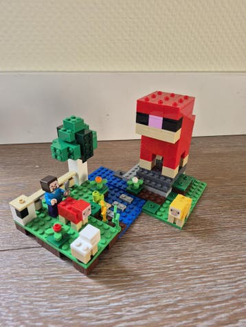 LEGO Minecraft De Schapenboerderij 21153, Zo goed als nieuw, Complete set, Lego, Minecraft