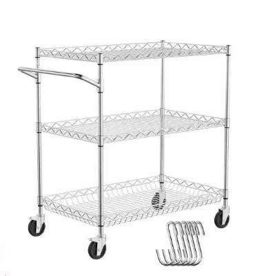3-Laags Metalen Keukentrolley op Wielen – Industrieel Design, Huis en Inrichting, Keuken | Keukenelementen, Nieuw, Verzenden