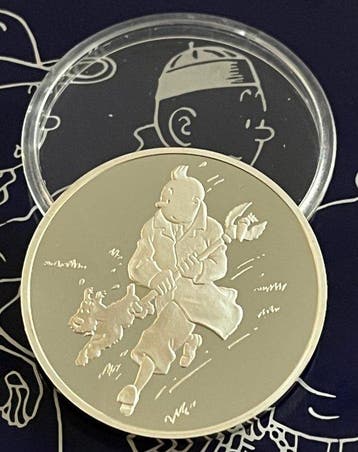Tintin - Médaille en argent Monnaie de Paris - Le sceptre, Boeken, Strips | Comics, Nieuw