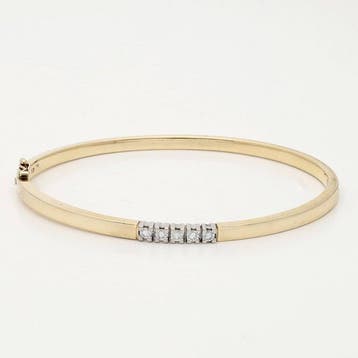 Armband - 14 karaat Geel goud - 0.25ct. tw. Diamant, Nieuw