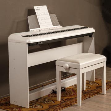 Fazley DP-250-WH digitale piano met onderstel en pianobank, Verzenden, Nieuw