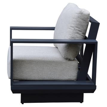 Avellino lounge tuinstoel aluminium antraciet soft grey, Tuin en Terras, Tuinstoelen, Ophalen of Verzenden, Nieuw, Aluminium