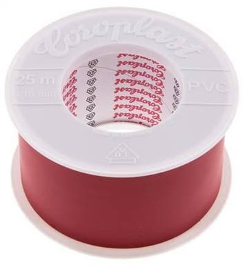 Elektrische Isolatietape Vde-Getest 50mm/25m Rood, Verzenden, Nieuw