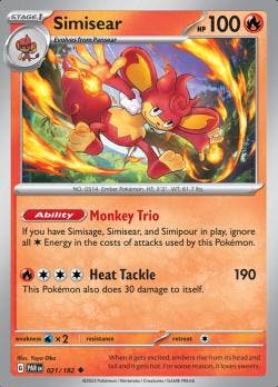 Simisear 021/182 reverse holo Paradox Rift, Ophalen of Verzenden, Nieuw, Losse kaart, Foil