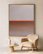 Sven Pels - Four Nine Six *NEON ORANGE* Abstract Painting