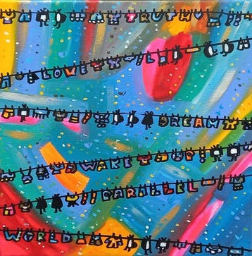 Maria Luisa Azzini - Abstract Dream Laundry TVs, Antiek en Kunst, Kunst | Schilderijen | Modern
