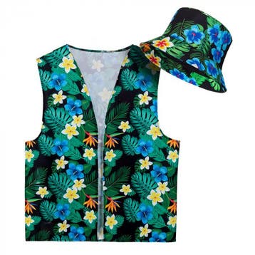 Tropische Toerist Hoed En Vest Set, Ophalen of Verzenden, Nieuw