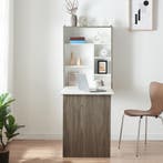 Klaptafel Greve voor wandmontage 80x62x16 cm wit en houtkleu, Verzenden, Nieuw