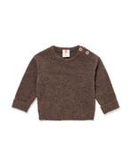 HEMA Newborn trui merinowol donkerbruin, Verzenden, Nieuw