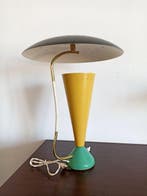 Tafellamp - Verguld messing - Lamp in midcenturystijl.