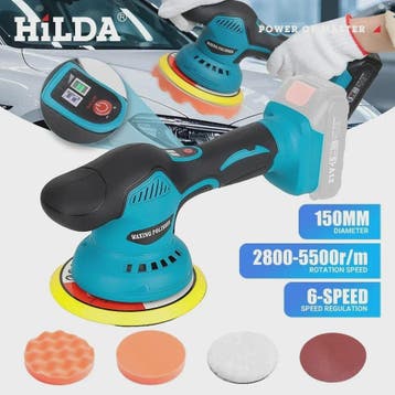 HILDA Draadloze Polijstmachine met 6 Versnellingen en Digita, Verzenden, Nieuw