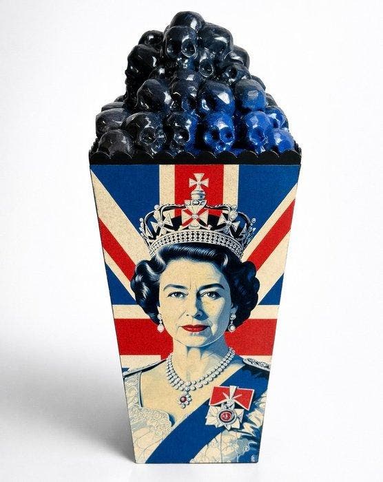 Daluxe Art - 1999 • Skull Popcorn (Gloss Edition), Antiek en Kunst, Kunst | Designobjecten