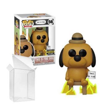 Funko Pop! Icons: This is Fine - This Is fine Dog #56 EE, Verzenden, Nieuw