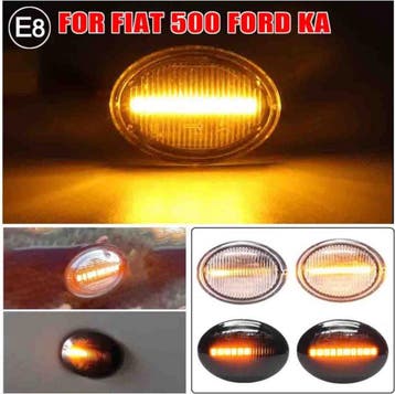 Dynamisch knipperlicht WIT Fiat 500 , Ford Ka, Lancia,, Auto-onderdelen, Nieuw