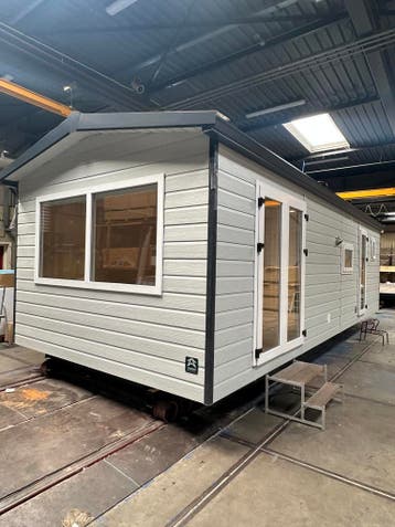 Nieuw chalet te koop 9 meter | 2 slaapkamers, Caravans en Kamperen, Tot en met 4