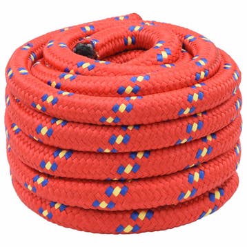 vidaXL Multifunctioneel gebruikstouw 30 mm 5 m Rood PP, Verzenden, Nieuw
