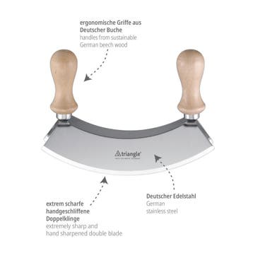 Triangle Wiegemes 14cm – Dubbel Blad voor Precisie Hakwerk, Ophalen of Verzenden, Nieuw