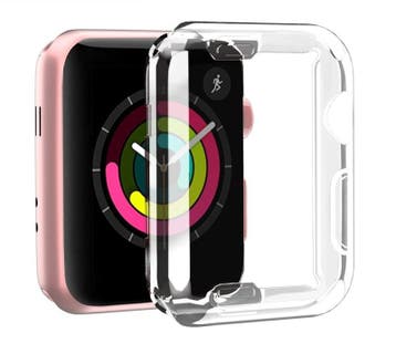 Apple Watch 1/2/3/4/5/6/SE Transparant Soft TPU Hoesje Full, Ophalen of Verzenden, Nieuw