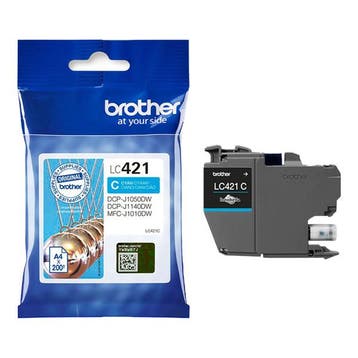 Brother LC-421C inktcartridge cyaan (origineel), Verzenden, Nieuw, Cartridge, Brother