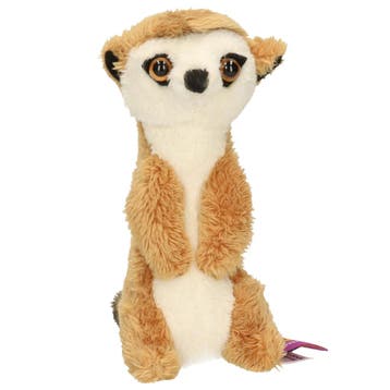 Stokstaartje knuffel sleutelhanger - pluche - 10 cm, Verzenden, Nieuw