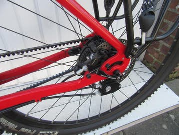 Nw. Santos 4.29 , Rohloff, riem, met rockshock vering 6606, Ophalen, 28 inch, Vering, 10 tot 15 versnellingen