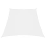 vidaXL Zonnezeil trapezium 3/5x4 m oxford stof wit, Tuin en Terras, Verzenden, Nieuw