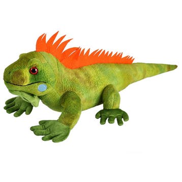 Wild Republic leguaan knuffel - pluche - groen - 60 cm, Verzenden, Nieuw