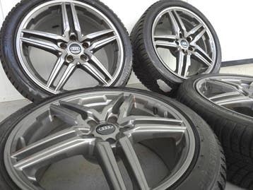 Audi A5 18 inch winterbanden velgen 5x112 Gun Metal, 18 inch, 245 mm, Banden en Velgen, Nieuw