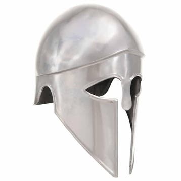 vidaXL Soldatenhelm Grieks replica LARP staal zilverkleurig, Verzamelen, Verzenden, Nieuw