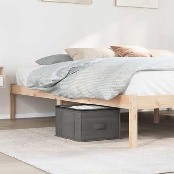 vidaXL Opbergdoos met transparant bovenraam Antracietkleurig, Verzenden, Nieuw