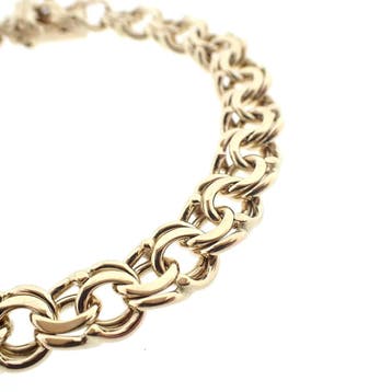 Gouden Prince of Wales schakelarmband, Ophalen of Verzenden, Gebruikt, Goud, Goud