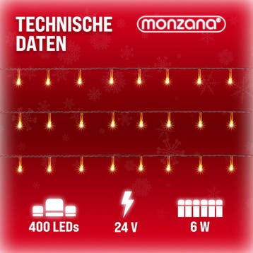 Kerstverlichting Warm Wit 40m Afstandsbediening (Interieur), Verzenden, Nieuw