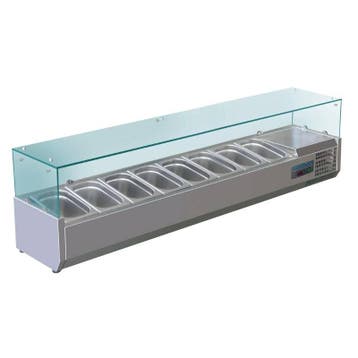Polar G-serie opzetkoelvitrine 8x GN 1/4 - BEST VERKOCHT, Verzenden, Nieuw in verpakking