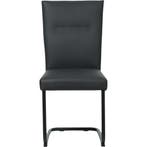 Leren eetkamerstoel Retro - Toledo Pacific (donkerblauw) -, Huis en Inrichting, Stoelen, Ophalen of Verzenden, Nieuw, Leer, Modern