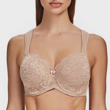 Comfortabele Volledige Dekking Minimizer BH met Kant en Gewa, Verzenden