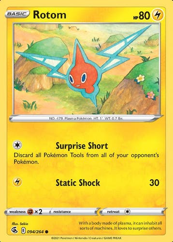 Rotom 094/264 (Fusion Strike), Ophalen of Verzenden, Nieuw, Losse kaart, Foil