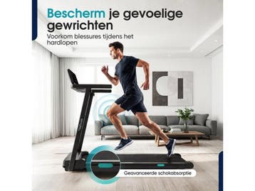 TibaGoods loopband - 1-12 km/u - Inklapbaar - Helling -, Sport en Fitness, Verzenden, Zo goed als nieuw