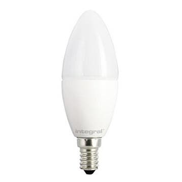 Led lamp E14 | Kaars | Integral (4.2W, 470lm, 2700K), Verzenden, Nieuw