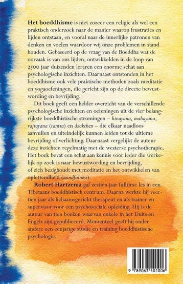 Boeddhistische psychologie 9789063501006 Robert Hartzema, Verzenden, Gelezen, Robert Hartzema