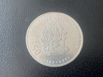 Nederland. 50 Gulden 1688-1989 Willem & Mary (Zonder