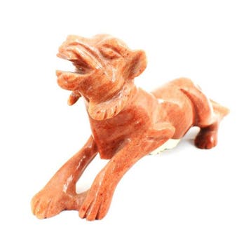 Beeld, No Reserve - Genuine Dolomite Jasper Hunting Lion