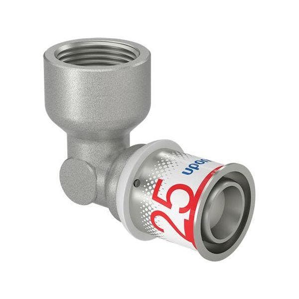 Uponor S-Press Plus perskoppeling 1 binnendraad x Ø25 knie, Doe-het-zelf en Verbouw, Verwarming en Radiatoren, Verzenden