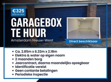 Te huur Garagebox Amsterdam (De Punt), Amsterdam