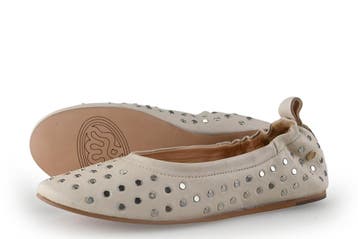 Fred de La Bretoniere Ballerinas in maat 40 Beige, Verzenden, Beige, Zo goed als nieuw, Ballerina's