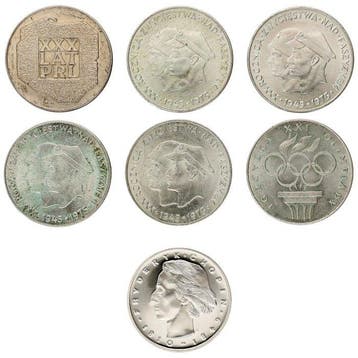Polen. 50 & 200 Zlotych 1972/1976 (7 stuks) (Zonder